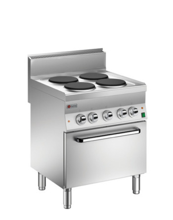 COCINA 4 PLACAS ELÉCTRICAS EN EL HORNO DE VENTILADOR ELÉCTRICO