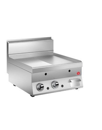 PLACA GAS FRY TOP 1/2 LISA 1/2 NERVADA AISI 430 L600 - TERMOSTATO