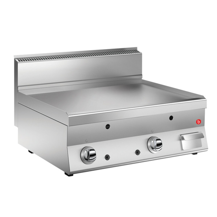 GAS FRY TOP PLACA LISA AISI 430 L800 - TERMOSTATO