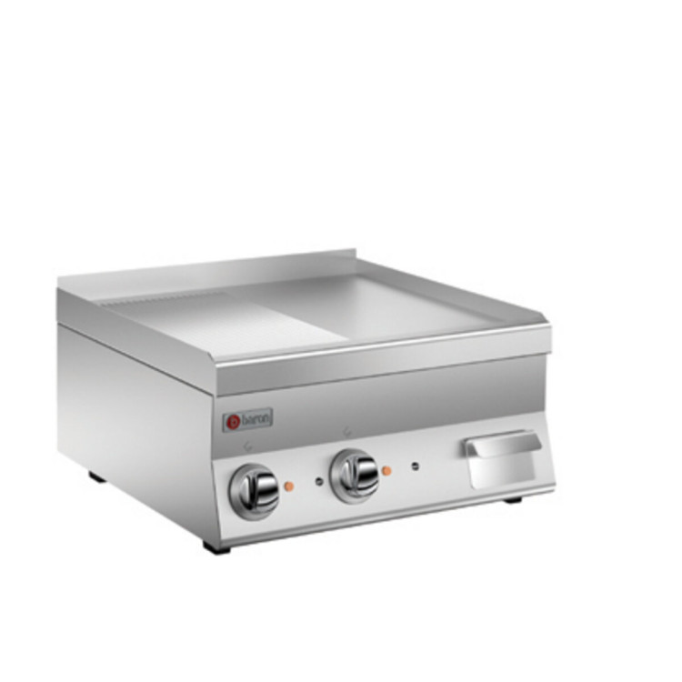ELEKTRO-GRILLPLATTEN - 1/2 GERILLTE EISENPLATTE