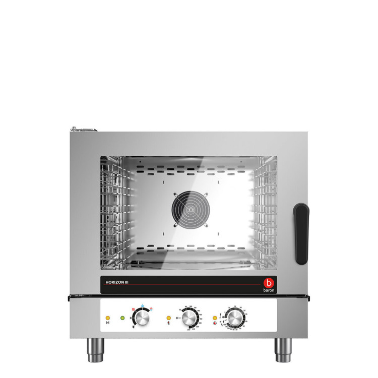 FOUR COMBINÉ ÉLECTRIQUE À VAPEUR DIRECTE - 5 X 1/1 GN - 5 X 600 X 400 COMMANDES ÉLECTROMÉCANIQUES