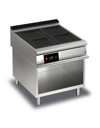 ELECTRIC COOKER 4 GLASS-CERAMIC ZONES ON OPEN COMPARTMENT