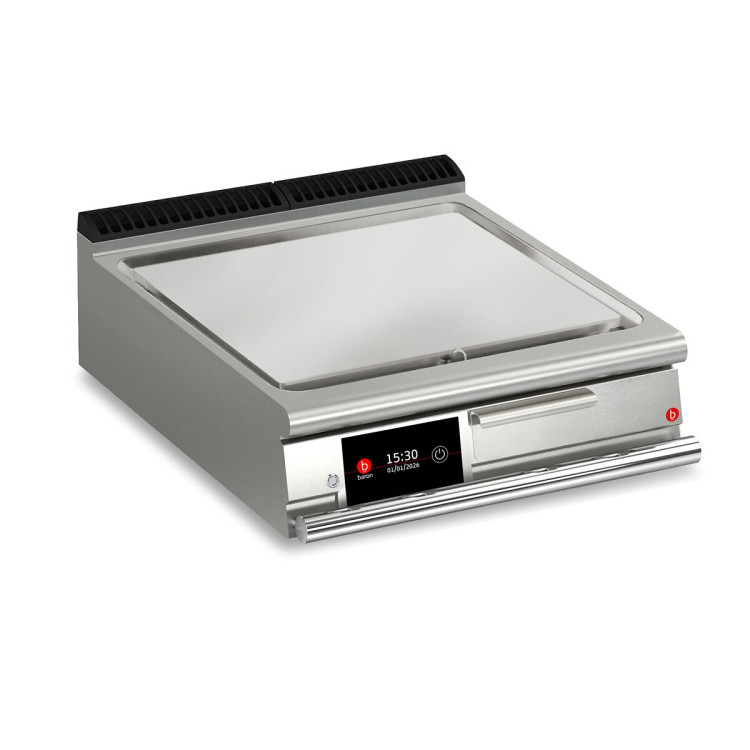 FRY TOP S électrique M80 plaque Chromée - Lisse - Version Top - thermostaté