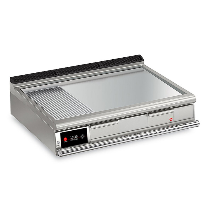 FRY TOP ELETTRICO PIASTRA LISCIA  ACCIAIO DOLCE VERSIONE TOP