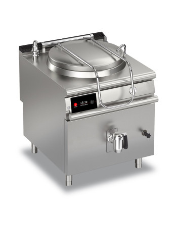 PENTOLA ELETTRICA RISCALDAMENTO INDIRETTO - 50 LT - CON VALVOLA DI SCARICO AUTOMATICO CONDENSA INTERCAPEDINE
