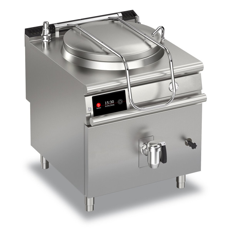 DOPPELWANDIGER GASKOCHKESSEL 50 LT - MODELL MIT AUTOMATISCHES KONDENSABLASSVENTIL