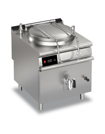 INDIRECT HEATING ELECTRIC BOILING PAN - 100 L - WITH AUTOMATIC CONDENSATE DRAIN VALVE