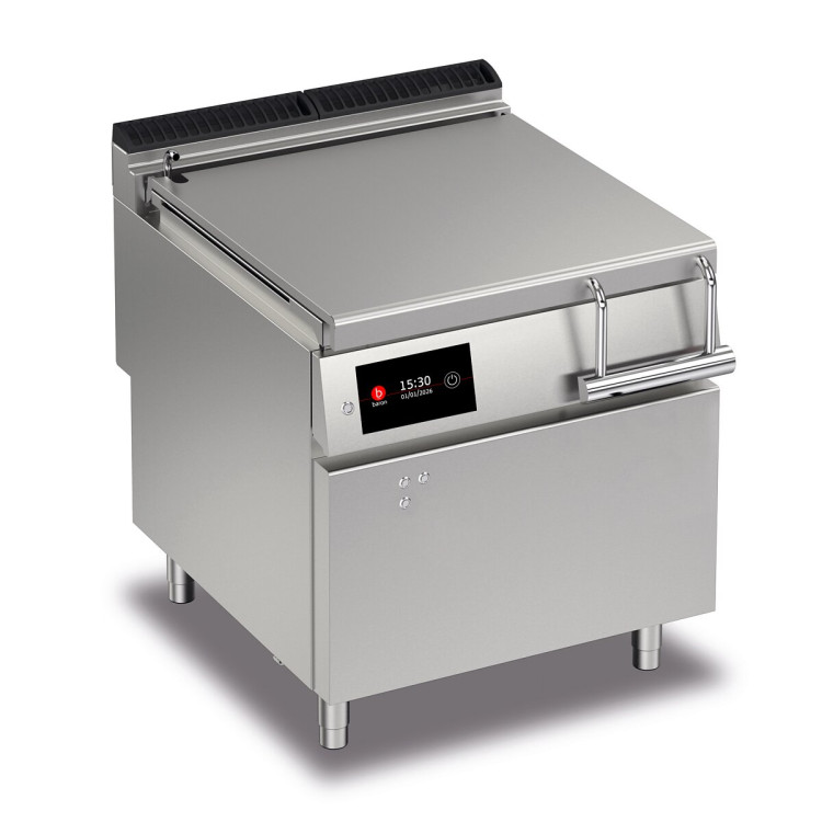 BRASERO BASCULANT MOTORISÉ ÉLECTRIQUE 120 L - CUVE DUPLEX