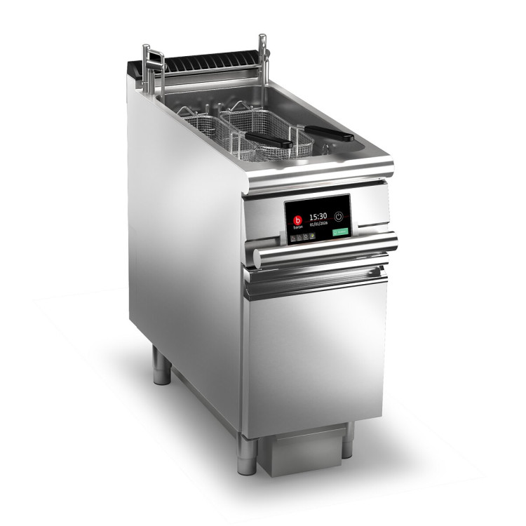 FRYTKOWNICA ELEKTRYCZNA EVO Z 1 KOMORĄ I ELEKTRONICZNYM REGULATOREM, 22 L – z systemem filtrowania oleju