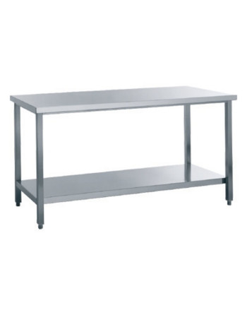 TABLES DE TRAVAIL SUR PIEDS AVEC ÉTAGÈRE