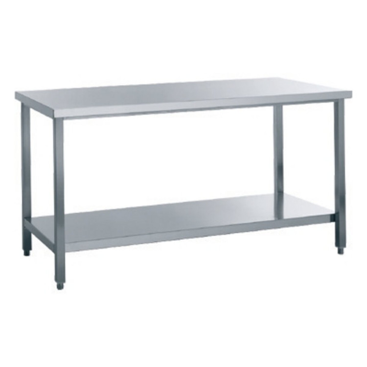 TABLES DE TRAVAIL SUR PIEDS AVEC ÉTAGÈRE
