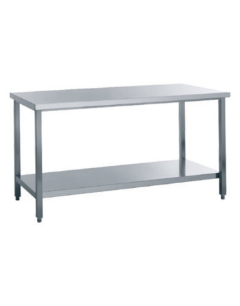 TABLES DE TRAVAIL SUR PIEDS AVEC ÉTAGÈRE