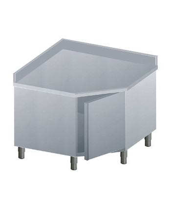 ARMOIRE TABLES-2 PORTES ET 1 TABLETTE INFÉRIEURE-TOP AVEC DOSSERET