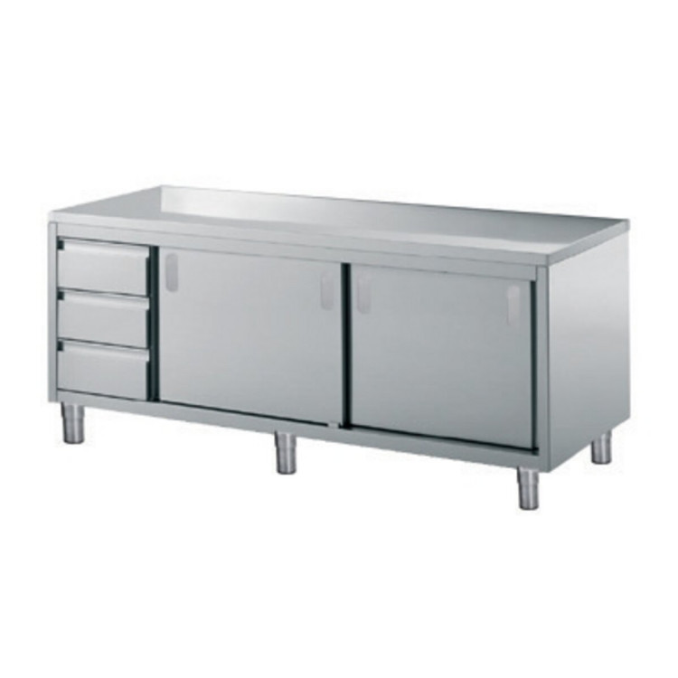 ARMARIO COMBINADO MESA-2 PUERTAS CORREDERAS Y 3 CAJONES