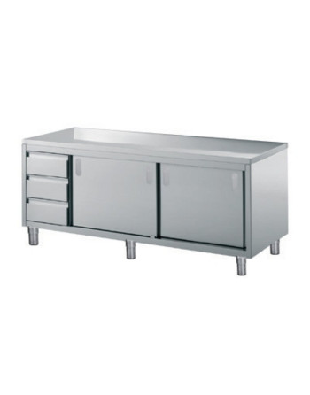 ARMARIO COMBINADO MESA-2 PUERTAS CORREDERAS Y 3 CAJONES