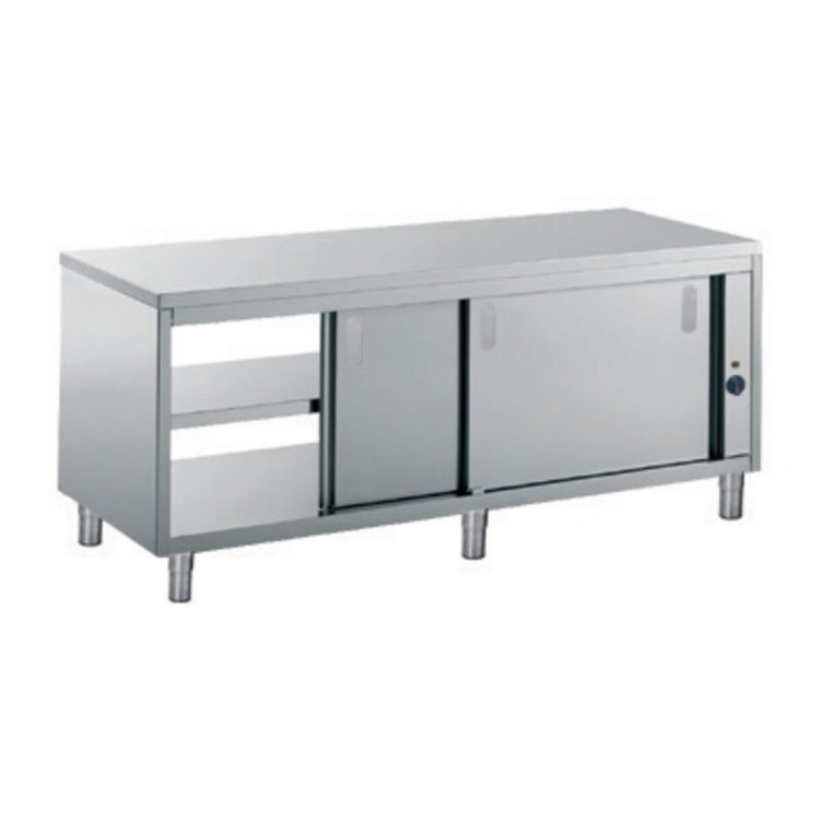 ARMARIO CALIENTE DE PASO MESA -4 PUERTAS CORREDERAS Y ESTANTE INFERIOR