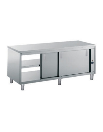 ARMARIO CALIENTE DE PASO MESA -4 PUERTAS CORREDERAS Y ESTANTE INFERIOR