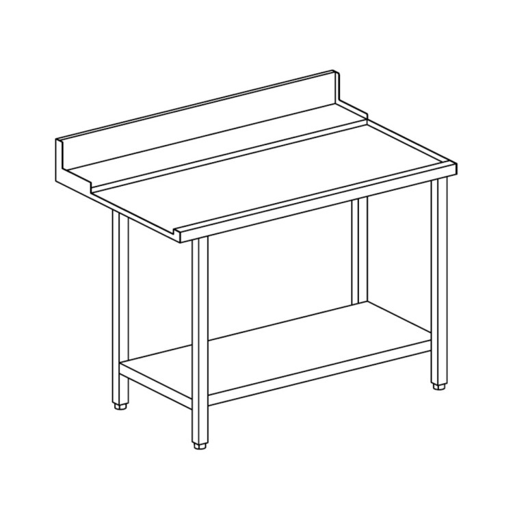 TABLE DE SORTIE POUR PANIERS AVEC DOSSERET