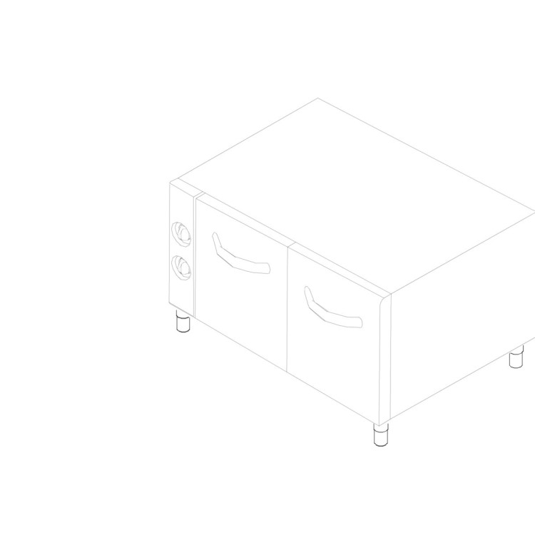 Kit armoire chaude ventilée à 4 portes