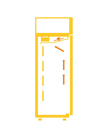 ARMARIO REFRIGERADO RIME SMALL  TEMP -2/+8 °C - 1 PUERTA