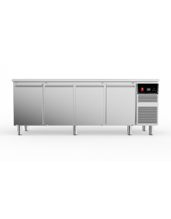 MESA REFRIGERADA BT 4 MÓDULOS - 4 PUERTAS - CON ENCIMERA - MOTOR A BORDO