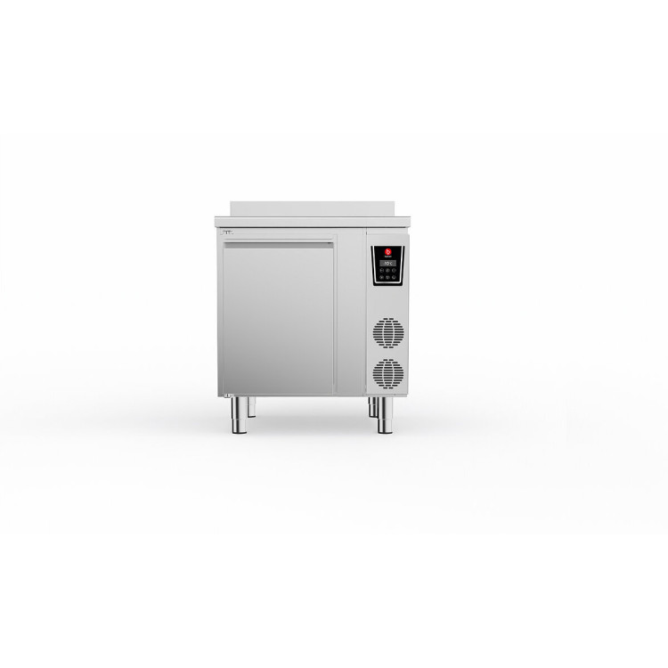 REFRIGERATED COUNTER TNN 1 COMPARTEMENT - 1 DOOR - WITH TOP WITH REAR UPSTAND - WITHOUT COOLING UNIT