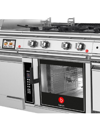 COMBI OVEN BASE 4 BAKING TINS GN2/1 - WITH UPPER HEATING ELEMENT