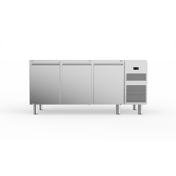 TAVOLO REFRIGERATO BT 3 VANI - 3 porte - Senza piano - con motore