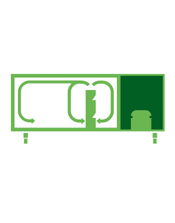 MESA REFRIGERADA TNN 3 MÓDULOS - 3 PUERTAS - SIN ENCIMERA - MOTOR A BORDO