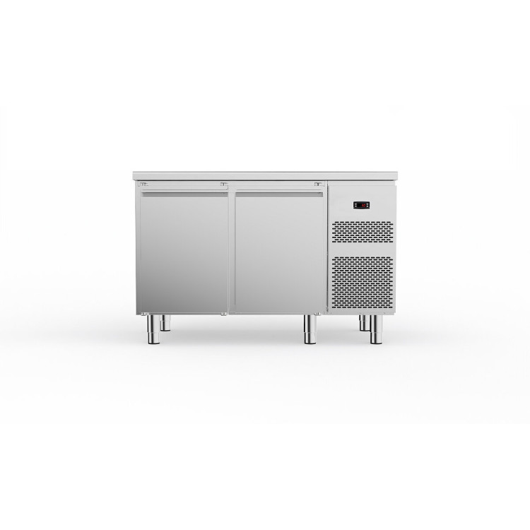 TAVOLO REFRIGERATO BT 2 VANI - 2 porte - con piano - con motore