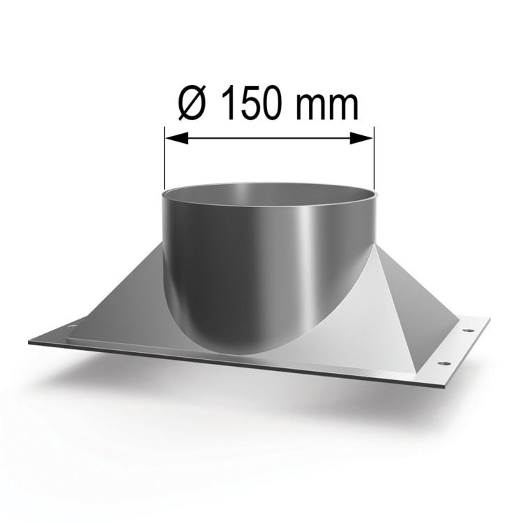 COLLETTORE CAPPA PER COLLEGAMENTO ESTERNO - Ø 150 MM