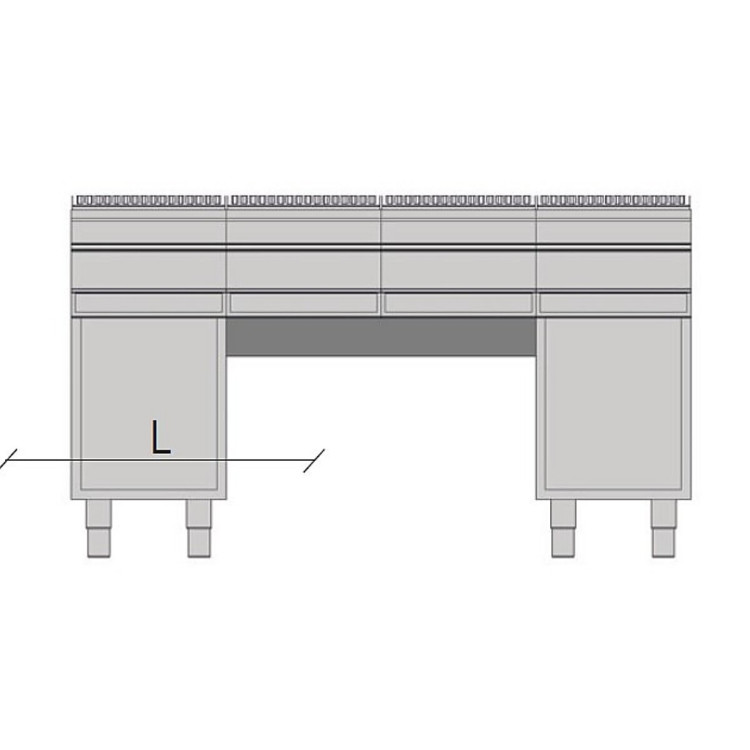 KIT SOPORTE PUENTE L 120 cm