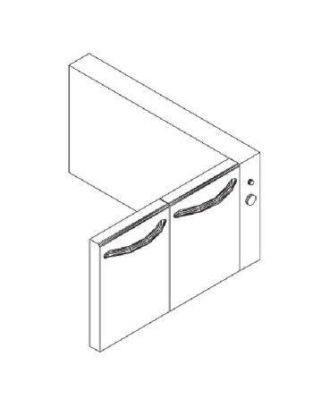 KIT ARMADIO CALDO VENTILATO GN 2/1