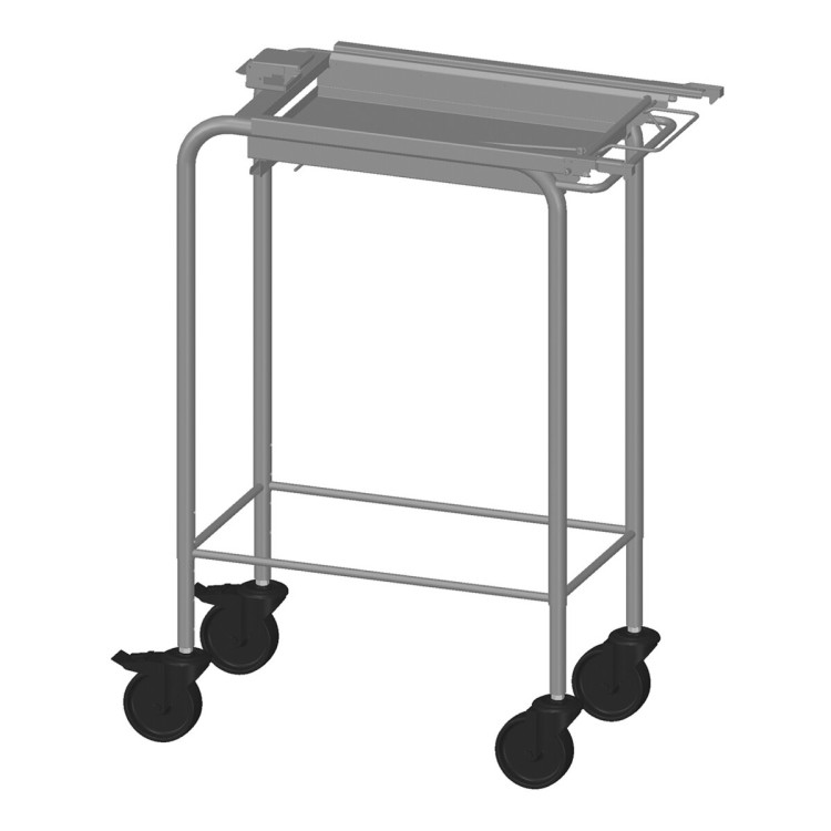 CARRO DE ALTURA REGULABLE, PARA LA EXTRACCIÓN DE ESTRUCTURAS CON BANDEJA DE RECOGIDA Y CON SISTEMA DE ENGANCHE Y DESENGANCHE DE
