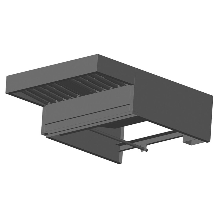 FUME HOOD WITH AIR CONDENSER. FOR ELECTRIC MODELS ONLY. CAN ONLY BE USED ON OVENS ALREADY PREPARED. FOR EXTERNAL CONNECTION USE 