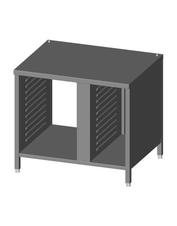 STAINLESS STEEL BASE STAND. WITH RACK BULKHEADS - FOR OVEN WITH HOOD - 1/1 GN - 2/1 GN