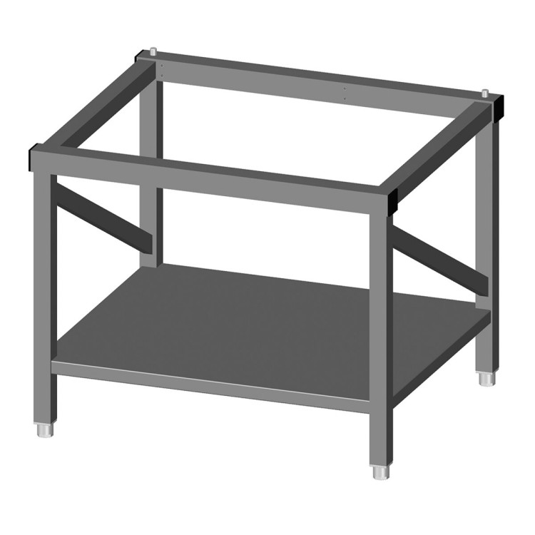 STAINLESS STEEL BASE STAND. WITH SHELF