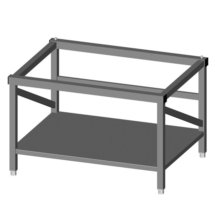 STAINLESS STEEL BASE STAND. WITH SHELF