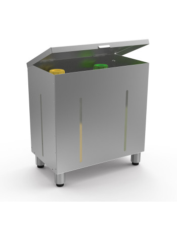 RÉSERVOIR POUR DÉTERGENT - CAPACITÉ 2 BIDONS DE 10 KG.