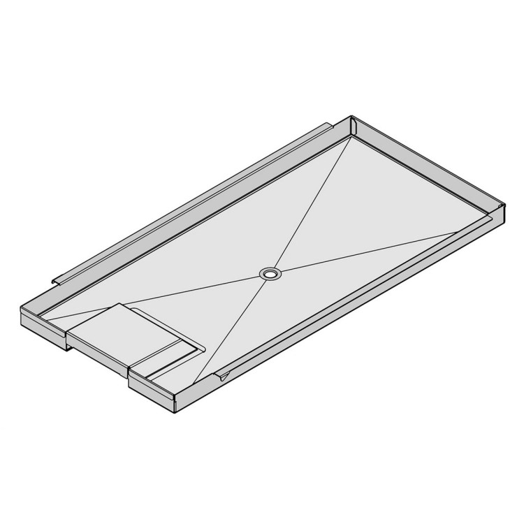 BAC DE RÉCUPÉRATION DES GRAISSES - GN 1/1 - POUR KIT ROTISSERIE PROFESSIONNEL