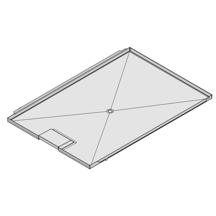 BAC DE RÉCUPÉRATION DES GRAISSES - GN 2/1 - POUR KIT ROTISSERIE PROFESSIONNEL