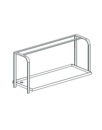 BASKET-HOLDER OVERSHELF, WALL TYPE