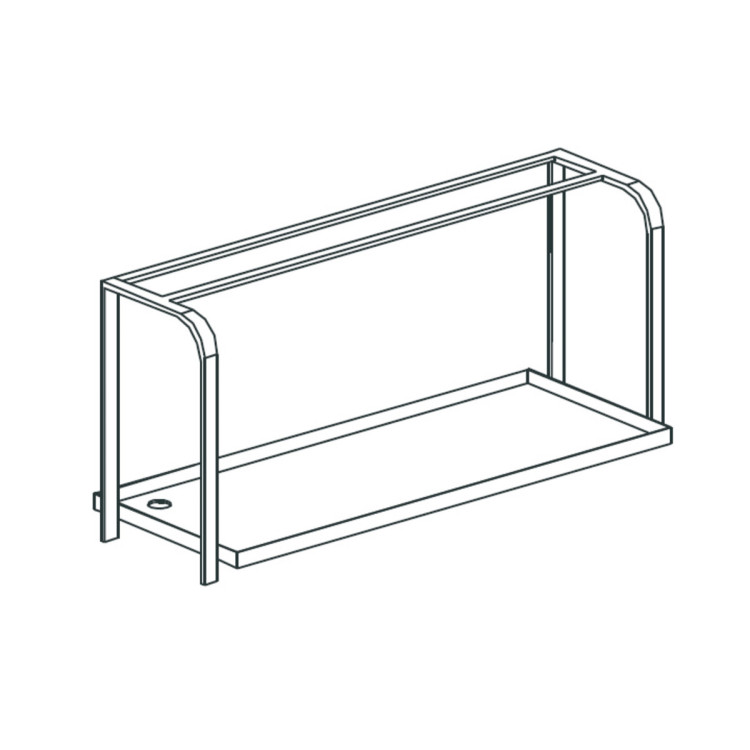 TABLETTES PORTE-PANIERS, MODÈLE À MUR