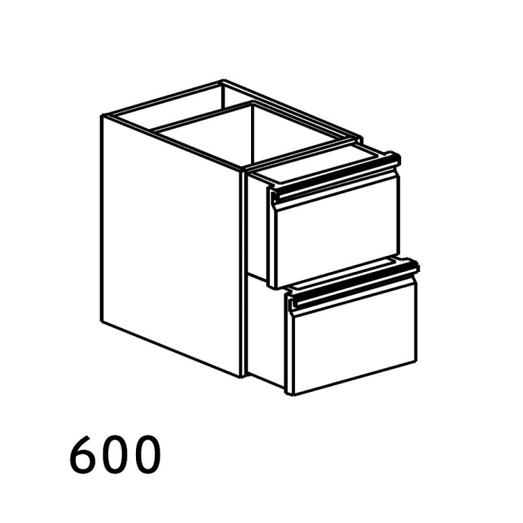 2-DRAWER UNIT 400X600