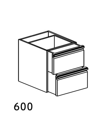 KOMMODE 2 SCHUBLADEN 600X600