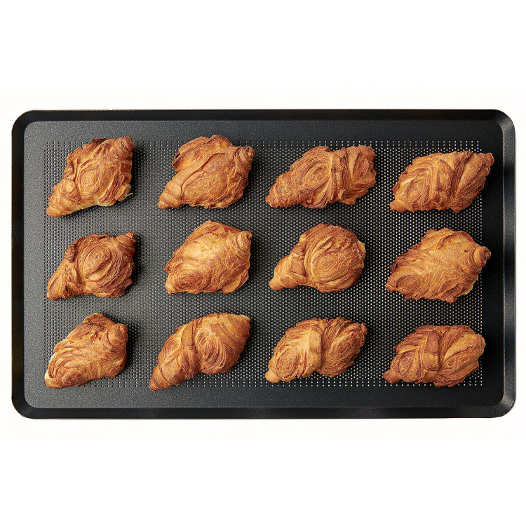 FINGER GRILL, BAKE PAN. TEGLIA ANTIADERENTE - ALLUMINIO TEFLONATO - 1/1 GN - FORATA