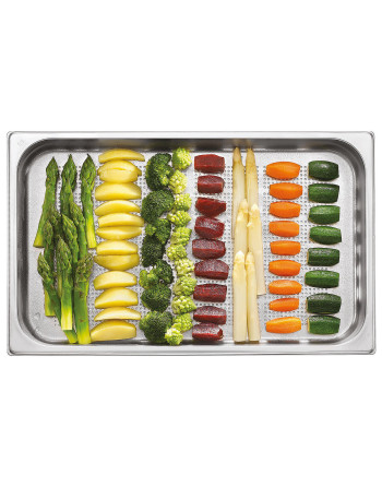 STEAM PAN. BANDEJA PERFORADA - ACERO INOX - 1/1 GN - H 40 MM