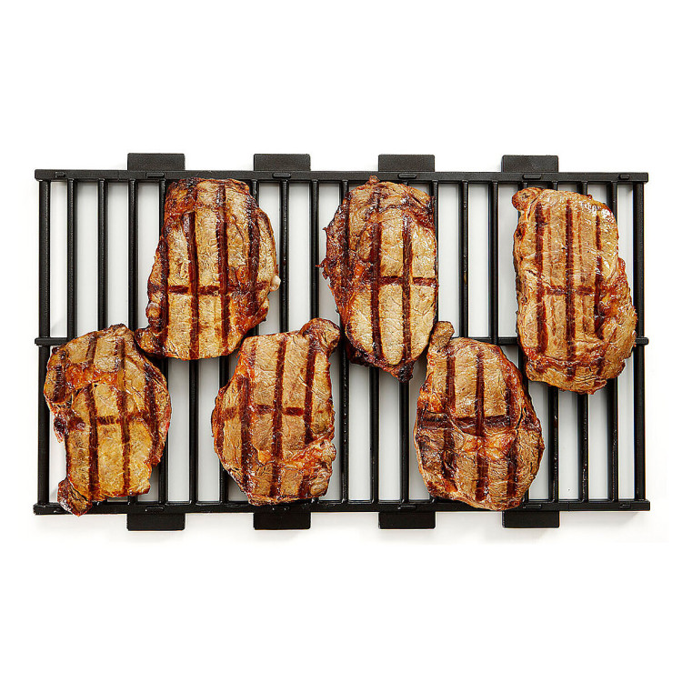 GRILL. GRILLE SPÉCIALE POUR CUISSON DES VIANDES ET POISSONS - HTC3, HIGH THERMICAL CONDUCIBILITY, AVEC TRAITEMENT ANTI-ADHÉREN