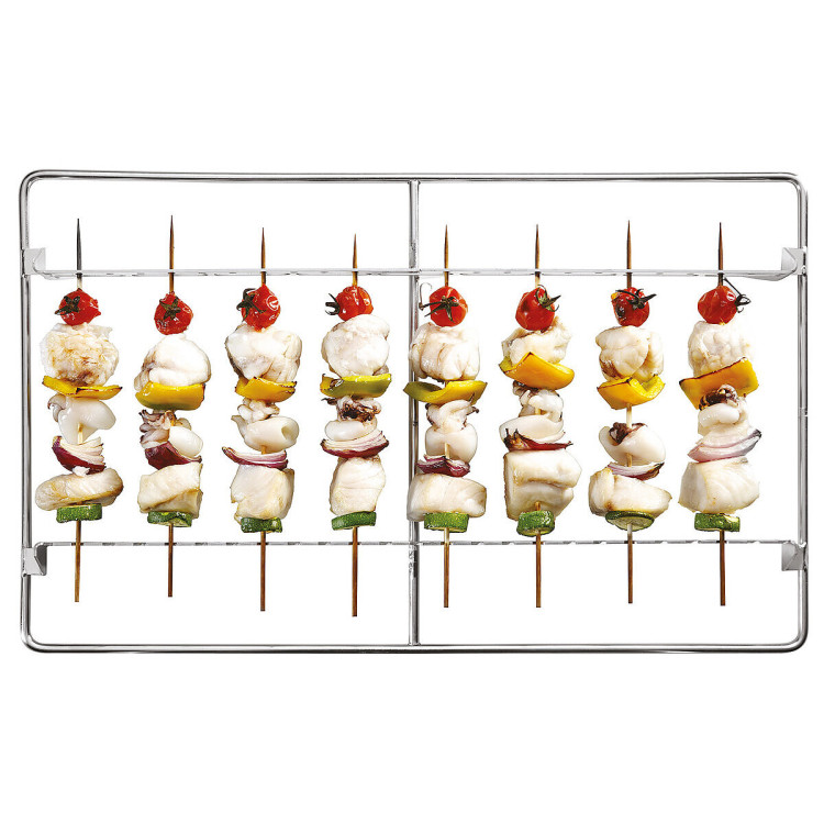 SKEWER GRILL 23. SPIESS GRILLROST FÜR FLEISCH UND FLEISCH - EDELSTAHL ROSTFREI - 1/1 GN - SPIEßLÄNGE 23 CM