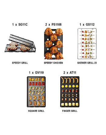 KIT SUPERMERCADO / GASTRONOMÍA - 1 X SG11C + 2 X PS1108 + 1 X GS112 + 1 X GV110 + 2 X AT11